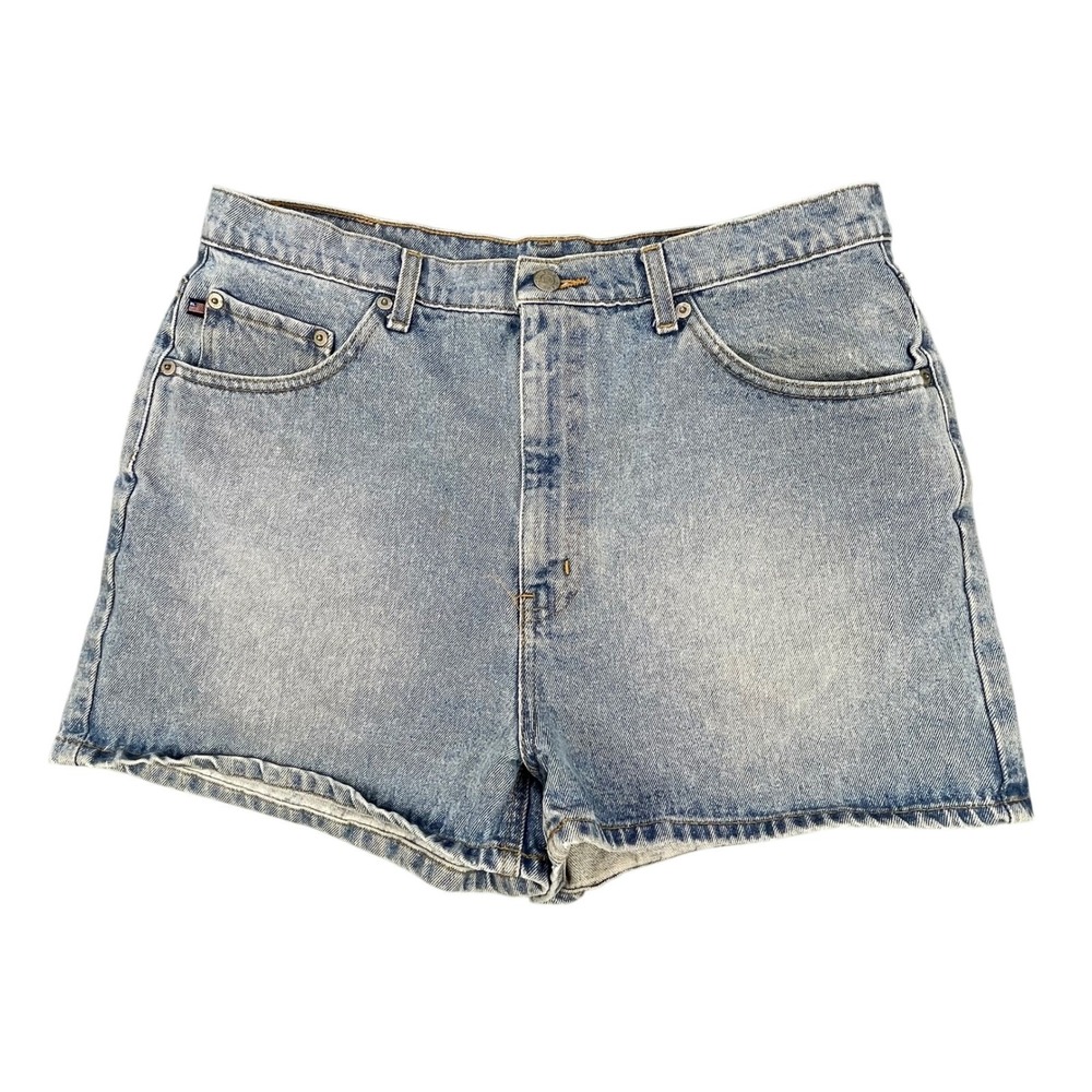 Polo Jeans Co Ralph Lauren Light Wash Denim High Rise Shorts Women 16